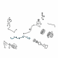 OEM 2012 Hyundai Veracruz Tube & Hose Assembly-Return Diagram - 57560-3J000