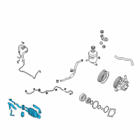 OEM Hyundai Veracruz Tube Assembly-Oil Cooler Diagram - 57550-3J010