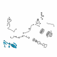 OEM 2008 Hyundai Veracruz Tube Assembly-Oil Cooler Diagram - 57550-3J010