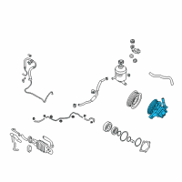 OEM 2010 Hyundai Veracruz Pump Assembly-Power Steering Oil Diagram - 57100-3J010