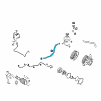 OEM 2012 Hyundai Veracruz Hose-Return Diagram - 57543-3J001