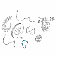 OEM 2022 BMW 840i xDrive Gran Coupe Brake Hose Front Diagram - 34-10-6-861-805