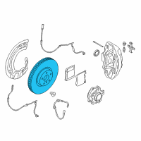 OEM 2022 BMW 840i Gran Coupe Brake Disc, Lightweight, Ventilated, Right Diagram - 34-10-6-875-284