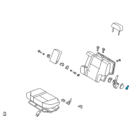 OEM 2009 Hyundai Santa Fe Mirror Assembly-Outside Rear View, LH Diagram - 87610-0W000