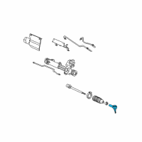 OEM 2007 Ford Taurus Outer Tie Rod Diagram - 3F1Z-3A130-AA