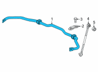 OEM Honda Civic STABILIZER, FR Diagram - 51300-T20-A01