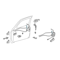 OEM 2005 Toyota Tundra Lock Rod Diagram - 69315-0C010