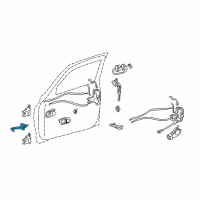 OEM 2000 Toyota Tundra Door Check Diagram - 68610-0C011