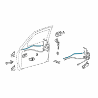 OEM Toyota Tundra Lock Rod Diagram - 69710-0C010