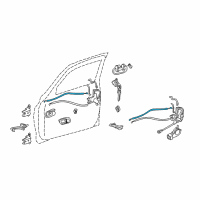 OEM 2006 Toyota Tundra Lock Rod Diagram - 69710-0C010