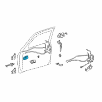 OEM 2006 Toyota Tundra Handle, Inside Diagram - 69206-0C010-B1