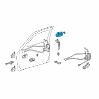 OEM 2001 Toyota Tundra Handle, Outside Diagram - 69220-34040-D1