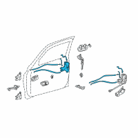 OEM 2006 Toyota Tundra Lock Assembly Diagram - 69310-0C010