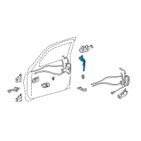 OEM 2001 Toyota Tundra Cylinder & Keys Diagram - 69052-34030