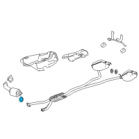 OEM 2008 Cadillac CTS Muffler & Pipe Seal Diagram - 15879730