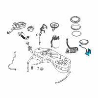 OEM 2007 BMW X3 Fuel Level Sensor Left Diagram - 16-14-6-766-165