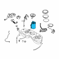 OEM 2007 BMW X3 Fuel Pump, Right Diagram - 16-11-7-198-406