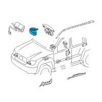 OEM 2010 Lexus LX570 Spiral Cable Sub-Assembly Diagram - 84306-50190