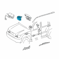 OEM Toyota Land Cruiser Clock Spring Diagram - 84306-50190