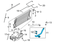 OEM 2022 Ford F-250 Super Duty Lower Hose Diagram - LC3Z-8286-D