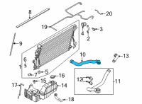 OEM 2018 Ford F-350 Super Duty Upper Hose Diagram - HC3Z-8260-C