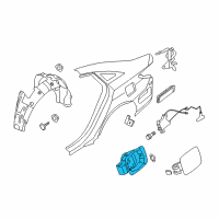 OEM Hyundai Housing-Fuel Filler Door Diagram - 81595-3Q000