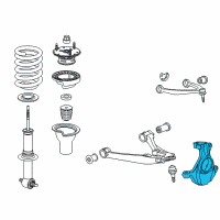 OEM Cadillac Escalade Knuckle Diagram - 22760659