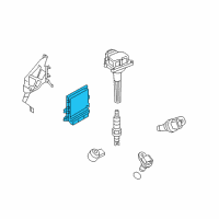 OEM 2009 Infiniti EX35 Engine Control Module Diagram - 23710-1BA2C