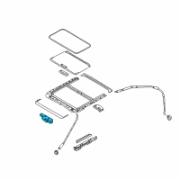 OEM 2013 Infiniti M56 Motor Assy-Sunroof Diagram - 91295-1PM1A