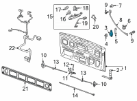 OEM 2021 Chevrolet Silverado 1500 Hinge Diagram - 84845497