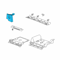 OEM 2008 Hummer H2 Rear Pillar Trim Diagram - 25909263