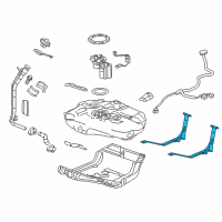 OEM 2013 Chevrolet Cruze Tank Strap Diagram - 13337099