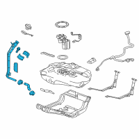 OEM 2015 Chevrolet Cruze Filler Pipe Diagram - 23292456