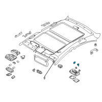 OEM 2015 Hyundai Sonata Bulb Diagram - 18643-06009-N