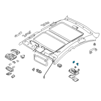 OEM 2012 Hyundai Sonata Bulb Diagram - 18643-06009-N
