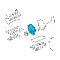 OEM 1995 Cadillac DeVille Cover-Engine Front Diagram - 3540170