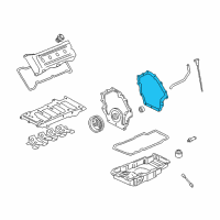 OEM Cadillac Cover Gasket Diagram - 1647185