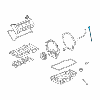 OEM Oldsmobile Aurora Indicator Asm-Oil Level Diagram - 12554201