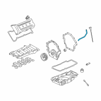 OEM Oldsmobile Aurora Tube Asm-Oil Level Indicator Diagram - 12555386