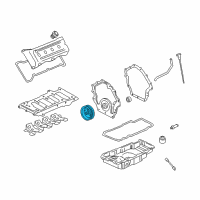 OEM Cadillac Crankshaft Balance Diagram - 12552437