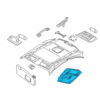 OEM BMW 328i Switch Unit Roof Diagram - 61-31-9-225-503