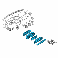 OEM 2003 Kia Spectra Meter Set Diagram - 0K2NA5543X