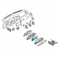 OEM 2001 Kia Sephia Tachometer Assembly Diagram - 0K2A155461