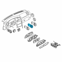 OEM Kia Spectra Switch-Rear DEFROSTER Diagram - 0K2N166460A