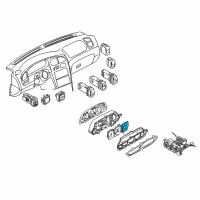 OEM 2003 Kia Spectra Meter Combination Diagram - 0K2N155481