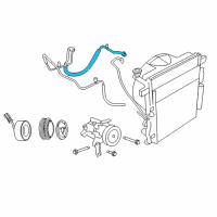 OEM 2010 Dodge Nitro Line-A/C Suction Diagram - 55038107AC