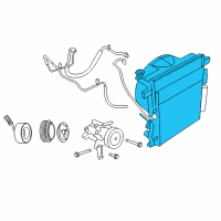 OEM Jeep Liberty Cooler-CONDENSER And Trans Cooler Diagram - 68033237AB