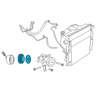 OEM 2010 Jeep Liberty PULLEY-A/C Compressor Diagram - 68058044AB