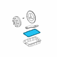 OEM Lincoln LS Pan Gasket Diagram - XW4Z-7A191-CA