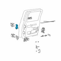 OEM GMC C2500 Kit-Rear Side Door Hinge Diagram - 15958305